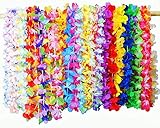 Pluto Party 36 Pieces (3 Dozen) Luau Flower Lei Tropical Hawaiian Party Favors Decoration, Moana Birthday Party Supplies