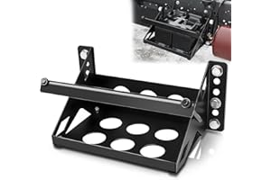 HLTIT Metal Steel Battery Mounting Trays - Fits up to 10.63"×7.06"×7.5", Anti-Rust Corrosion for Cars, Trucks, Boats, RVs, Pickup,and Trailersr,Easy Bolt-In Battery Tray