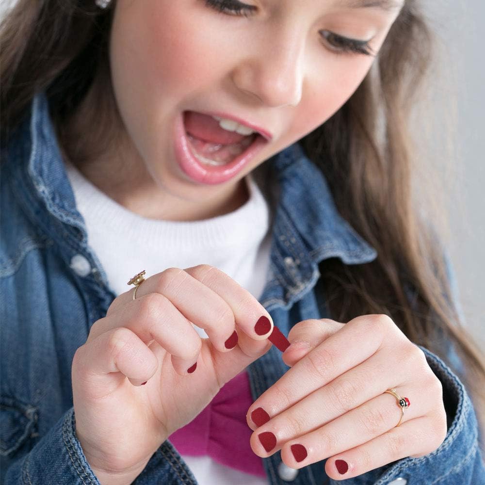 Miss Nella FAV TEACHER- Safe bordeaux Nail Polish for Kids Non-Toxic & Odour Free Formula for Children and Toddlers Natural Water Based for Easy Peel Off - Image 4