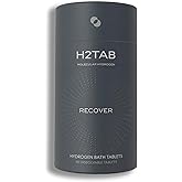 Molecular H2TAB Hydrogen Bath Tablets, 60 Count, Fragrance-Free | Muscle Relief, Skin Hydration, Oxidative Stress Support, Magnesium-Based, Antioxidant Detox Bath
