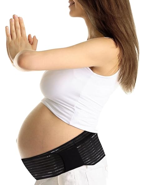 SiaMed Schwangerschaftsgürtel | Bauch-Band | Bauchstütze |Schwangerschaftsband für Bauch und Rücken | Schwangerschaftsgurt | 