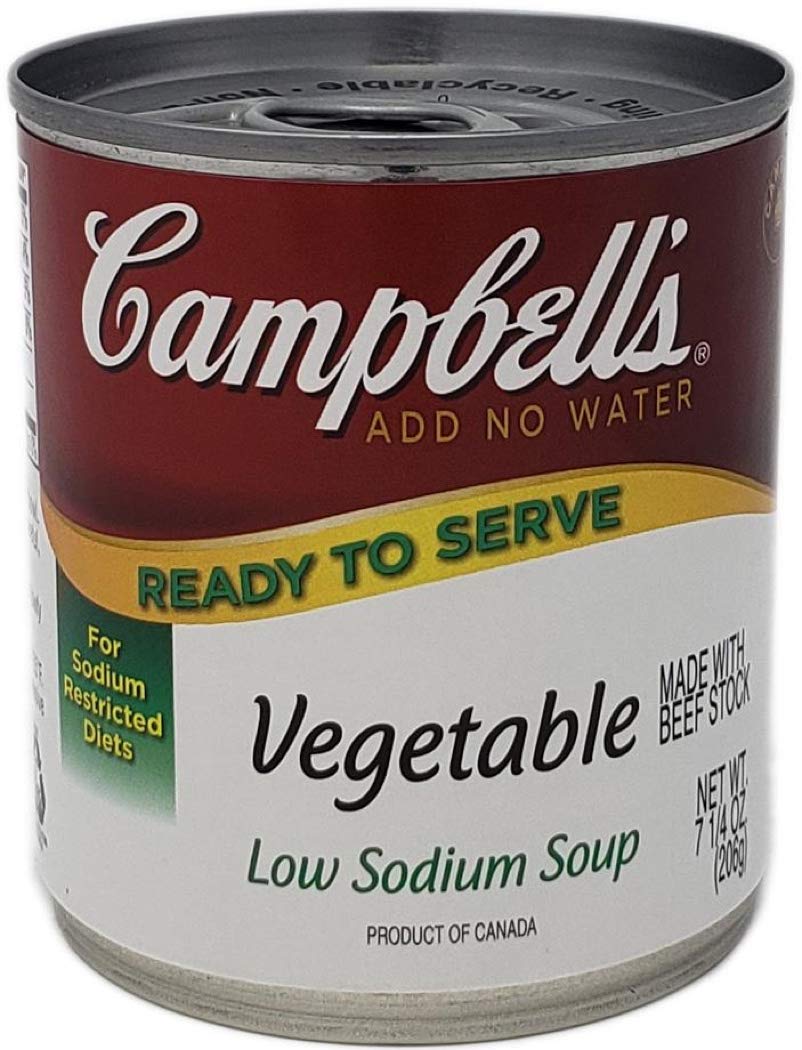 Campbells Ready To Serve Low Sodium Vegetable Soup 7.25