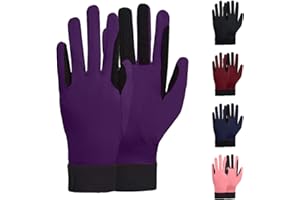 ChinFun Women's Horse Riding Gloves Stretchable Equestrian Gloves Breathable for Outdoor Horseback Cycling Driving
