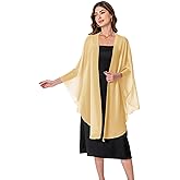 Baoqiya Chiffon Shawls and Wraps Wedding Party Shawl Scarf for Women Bridal Evening Dress on Special Occasion Dresses