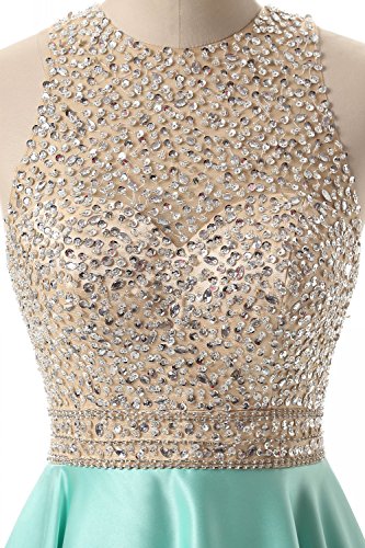 HEIMO Women's Sequined Keyhole Back Evening Party Gowns Beaded Formal Prom Dresses Long H123 12 2-Black - Thumbnail 2