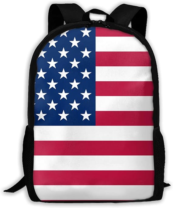 Usa Flag Backpack,Unisex Lightweight Travel Laptop Backpack School