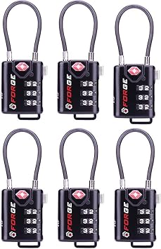 tsa approved cable luggage locks