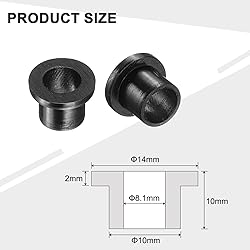 uxcell 24pcs Flanged Sleeve Bearings Plastic