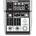 Behringer Xenyx 302USB Premium 5-Input Mixer with Mic Preamp and USB/Audio Interface,Black