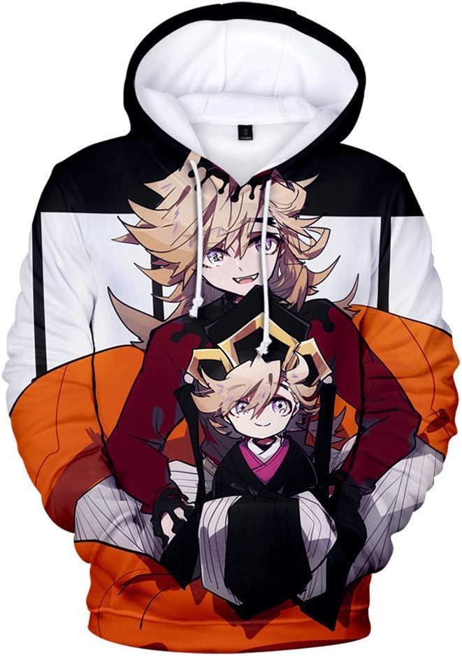 Amke Anime Demon Slayer Kimetsu no Yaiba Cosplay Hoodies Unisex 3D Digital Printed Coat Sweatshirt