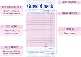DGBDPACK EP-3632-1 Server Note Pads 5 Pack Pink Guest Check Books 250 Orders view 4