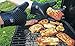 ProChefSet Non Slip BBQ Grilling Gloves and Digital Thermometer - Black