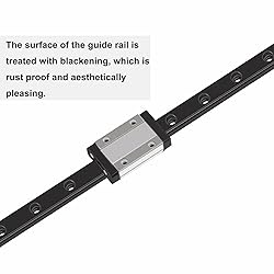 KGTCN 400mm Length MGN12 Black Miniature Linear