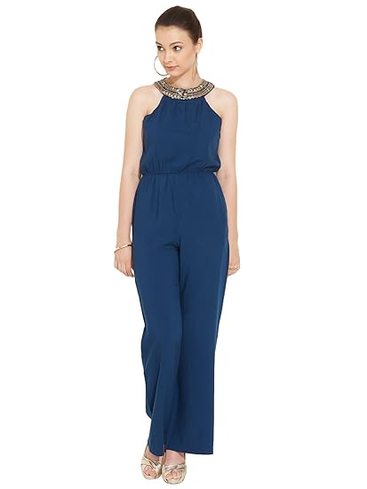 ladies blue jumpsuit