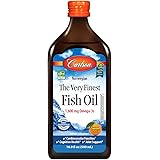 Carlson - The Very Finest Fish Oil, 1600 mg Omega-3s, Liquid Fish Oil Supplement, Norwegian Fish Oil, Wild-Caught, Sustainabl