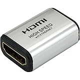 HORIC HDMI中継アダプタ シルバー HDMIタイプAメス-HDMIタイプAメス HDMIF-HDMIF