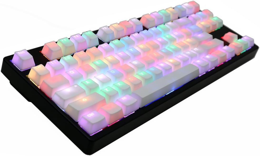 MK Disco White PBT (KBT Brown) Keyboard