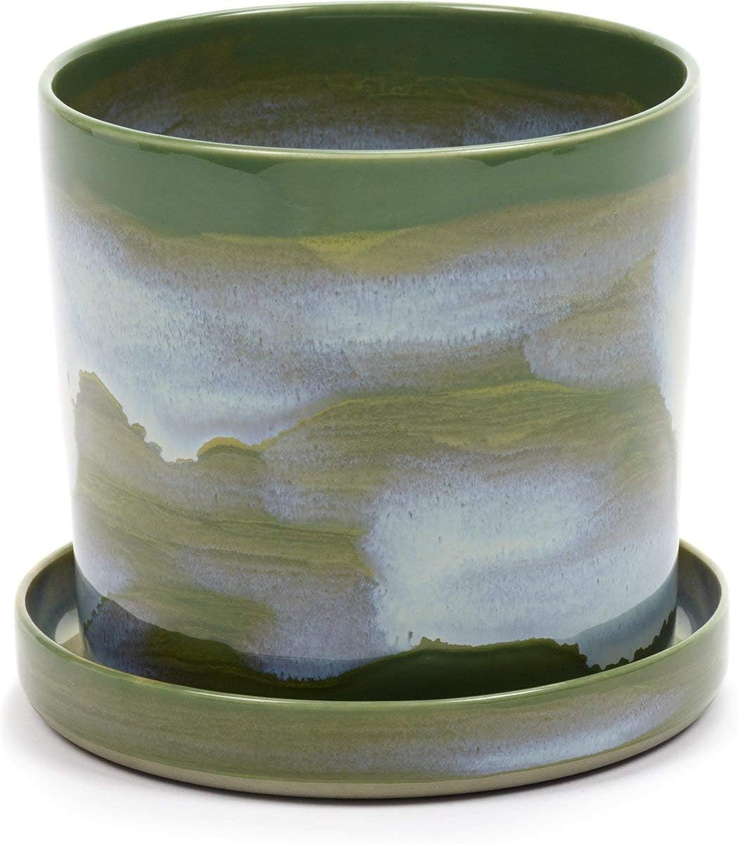 Anita Le Grelle Herb pot L with plate - Ø 12 cm