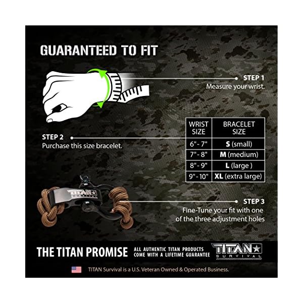 TITAN-Paracord-Survival-Bracelet-Made-with-Patented-SurvivorCord-550-paracord-fishing-line-snare-wire-and-waxed-jute-for-fires-FREE-eBooks-Included TITAN-Paracord-Survival-Bracelet-Made-with-Patented-SurvivorCord-550-paracord-fishing-line-snare-wire-and-waxed-jute-for-fires-FREE-eBooks-Included
