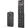 DCOLOR Digital Converter Box for TV [2025 Updated], Mini ATSC Tuner [Hidden Behind TV], Watch & Record Free Over-The-Air Channels, Projectors with HDMI Output, DVR&EPG Ready, 2-in-1 Learning Remote