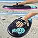 The Slyde Grom Soft Top Bodysurfing Handboard / Handplane For Body Surfing, Easy To Use, Fun To Master, Safe For Kids, Portable, Light Weight, Durable With Exceptional Buoyancy (Black and Bright Pink)