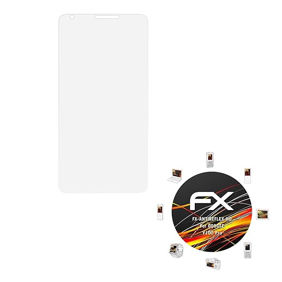 atFolix Schutzfolie kompatibel mit DOOGEE Y100 Pro Displayschutzfolie, HD-Entspiegelung FX Folie (3X)