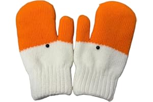 Cute Crochet Knit Gloves Cartoon Animal Goose Duck Mittens Winter Warm Gloves Knitted Gloves for Outdoor Running Cycling