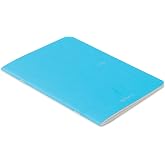 Fabriano EcoQua Notebook, 5.83" x 8.27", A5, Blank, 40 Sheets, Turquoise