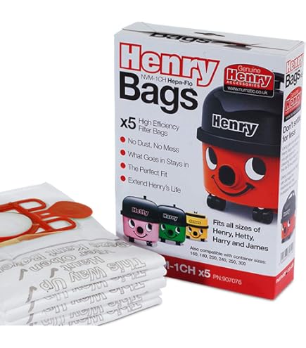 Paquete De 16 Bolsas De Polvo Para Aspiradora Henry Numatic | Cuotas Sin Interés