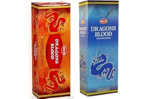 Hem Dragon Blood & Dragon Blood Blue Incense Sticks (Pack of 2 Boxes) Total 240 Sticks