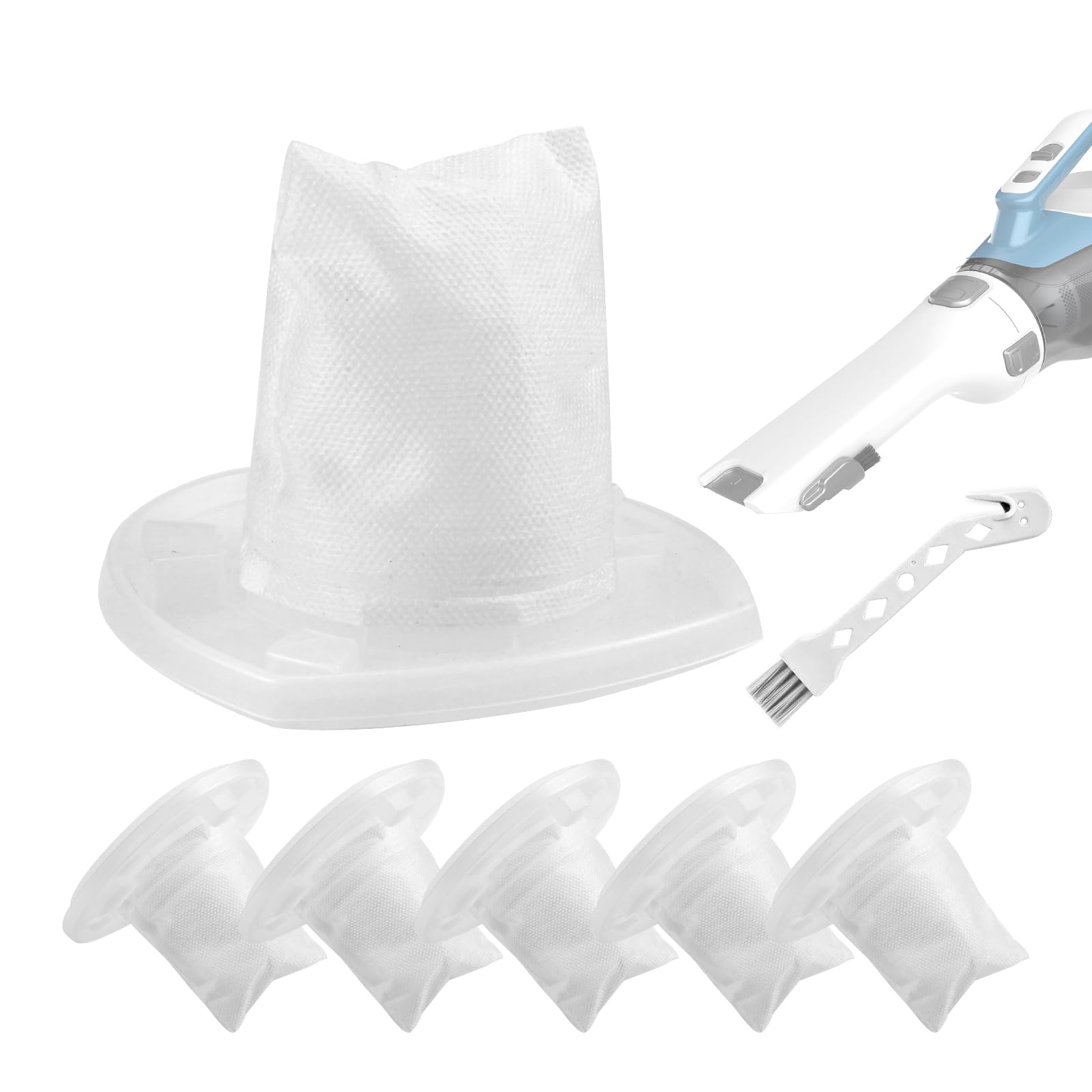 Photo 1 of 6 Pack VF110 Replacement Filters Compatible with Black and Decker VF110 Dustbuster Cordless Handheld Vacuum CHV1410L CHV9610 CHV1210 CHV1510 CHV1410 CHV1410B BDH2000L, Part 90558113-01