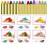 Faburo Face Paint 16pcs Crayons Kids Adults Body Art Non-Toxic view 3