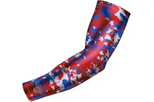 BUCWILD SPORTS B Bucwild Sports Compression Arm Sleeve - Youth & Adult Sizes - Baseball Football Basketball Sports (1 Arm Sleeve)