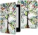 MoKo Case for Kindle Paperwhite, Premium PU Leather Cover with Auto Wake/Sleep Fits All Paperwhite Generations Prior to 2018 (Will not fit All-New Paperwhite 10th Generation), Lucky Tree