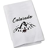 Colorado Souvenir Dish Towel Colorado Lover Gift Colorado Housewarming Kitchen Towel Colorado Mountain Gift (Colorado)