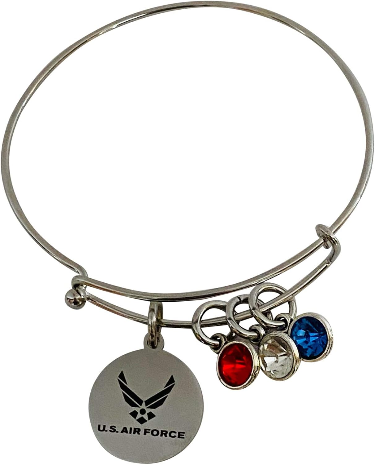 Airforce Air Force Bangle Bracelet Adorable Red White and