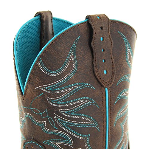 Justin Women's Gypsy Mandra Chocolate Cowgirl Boot Square Toe Chocolate