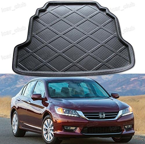 Black Car Rear Trunk Mat Cargo Boot Liner Tray for Honda Accord Seadn 2013-2016