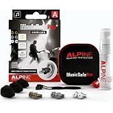 Alpine MusicSafe Pro | High Fidelity Ear Plugs for Musicians | Ear protection for concert, party, &amp; music | 3 Interchangeable Premium Filter Sets: 16, 19 &amp; 22 dB SNR | Black
