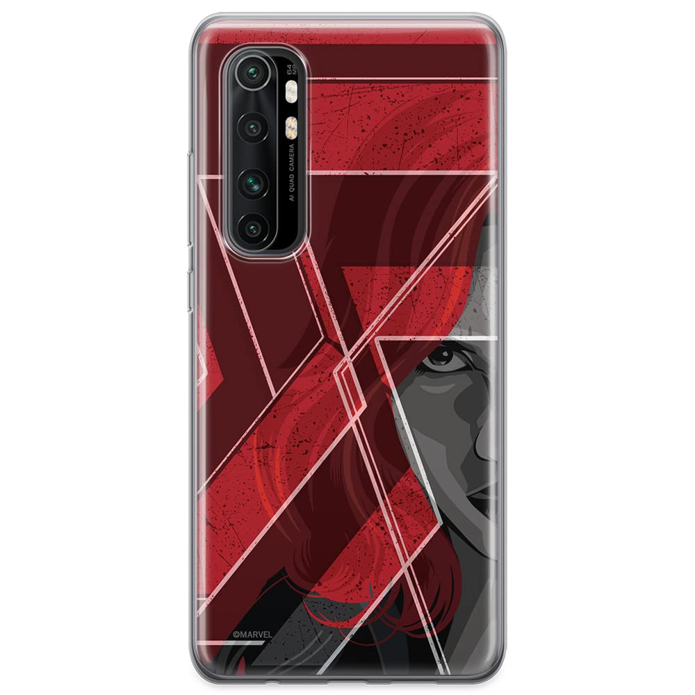 ERT GROUP mobile phone case for Xiaomi MI NOTE 10 Lite original and officially Licensed Marvel pattern Black Widow 002 optimally adapted to the shape of the mobile phone, case made of TPU