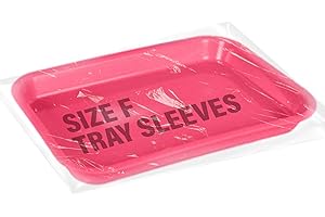 LA MIERE 500Pcs/box Dental Tray Sleeve 7.5"" x 10.5 Instrument Tray Cover Lockable Set up Sleeves Size F, Plastic Instrument F-Lok Flat Trays Sleeves (Clear, 500pcs | 1 Boxes)