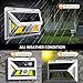 Solar Motion Sensor Light, JUSLIT 74 COB LED Solar Lights Outdoor, Security Light with Night Light Diming Mode, Waterproof Wireless 270° Wide Angle Motion Detector light for Garage Porch Step(2PK)
