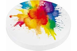 Generic 30 Sheets Cotton Watercolor Paper Round 140lb/300 GSM Cold Press Water Coloring Paint Paper for Art Painting Watercol