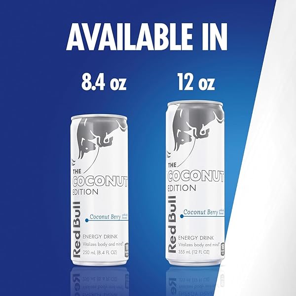 RED BULL ENERGY DRINK, THE COCONUT EDITION, 8.4 FL OZ, 4 PACK, 33.6 FL OZ