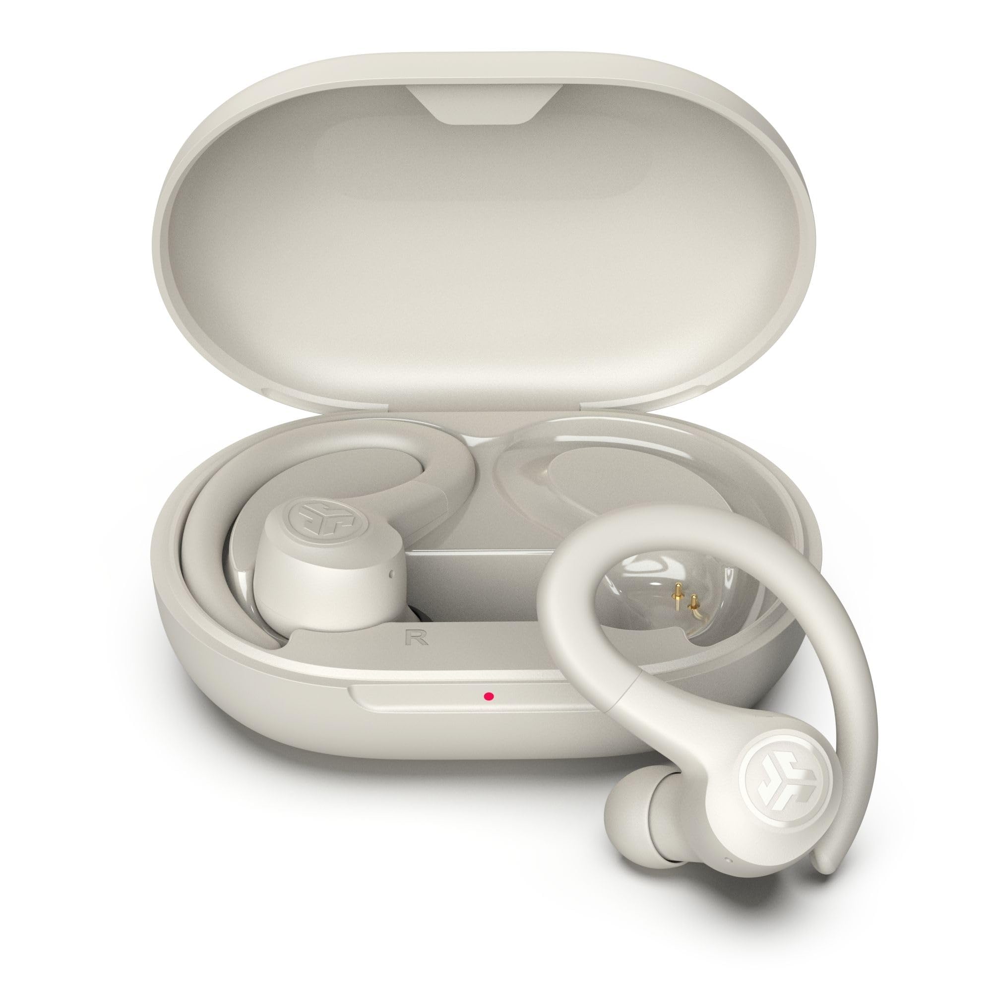 JLab Go Air Sport+ Running Headphones - True Wireless Headphones Bluetooth, Hook Over Ear Earbuds for Sports & Gym, 35+ H Playtime In Ear Buds, IP55 Sweat-Resistant, Be Aware Mode, Sand — image 1