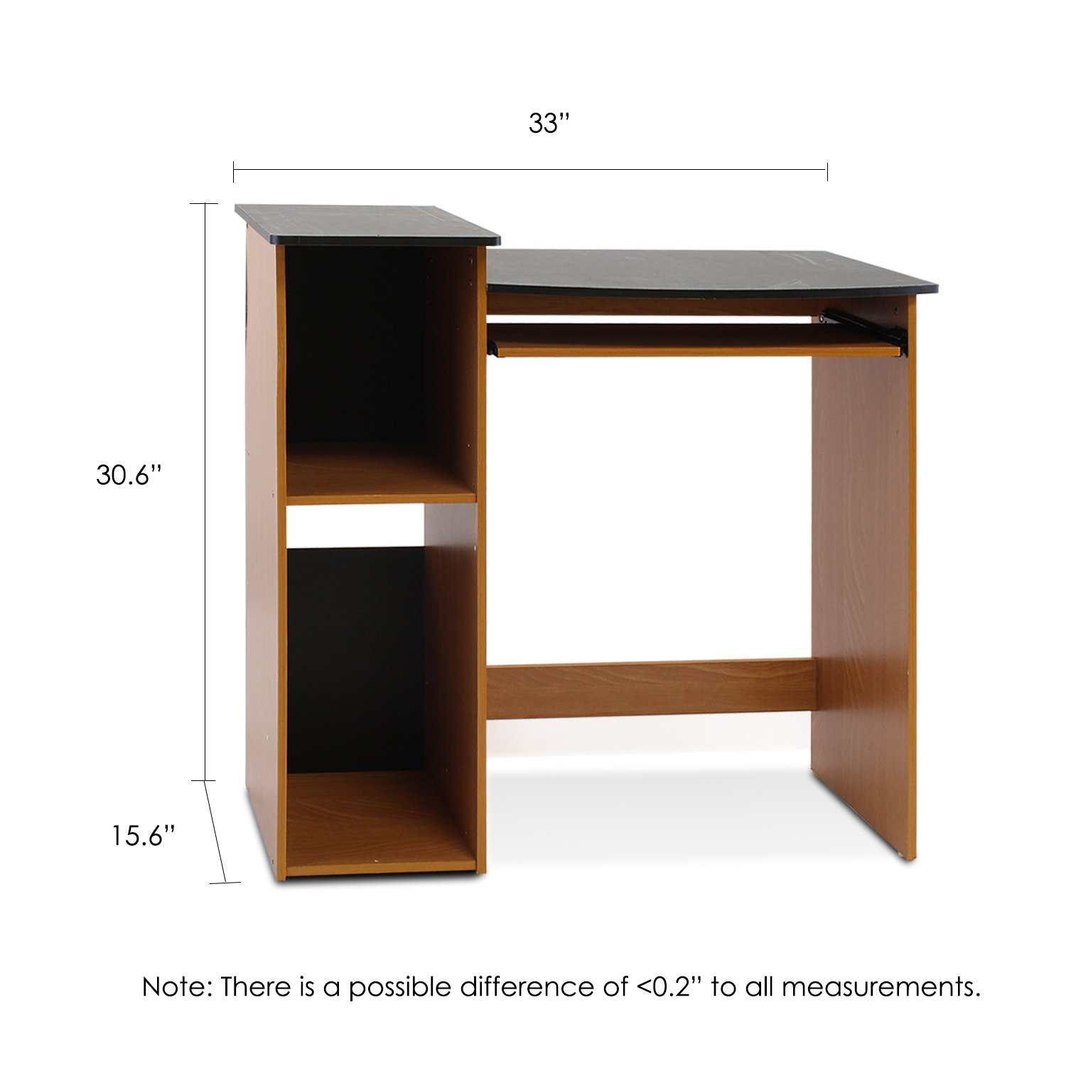Furinno 99914R1LC/BK econ Multiuso Computer scrivania ciliegio Chiaro/Nero  Arredamento urban-earth.co.uk