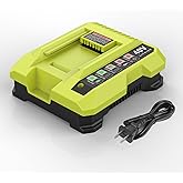 BECDXPal Replacement for Ryobi 40V Battery Charger OP401 Rapid Charger for Ryobi 40V Battery Compatible with OP4015 OP4026 OP4030 OP4040 OP4050 OP4050A OP4060 OP40601