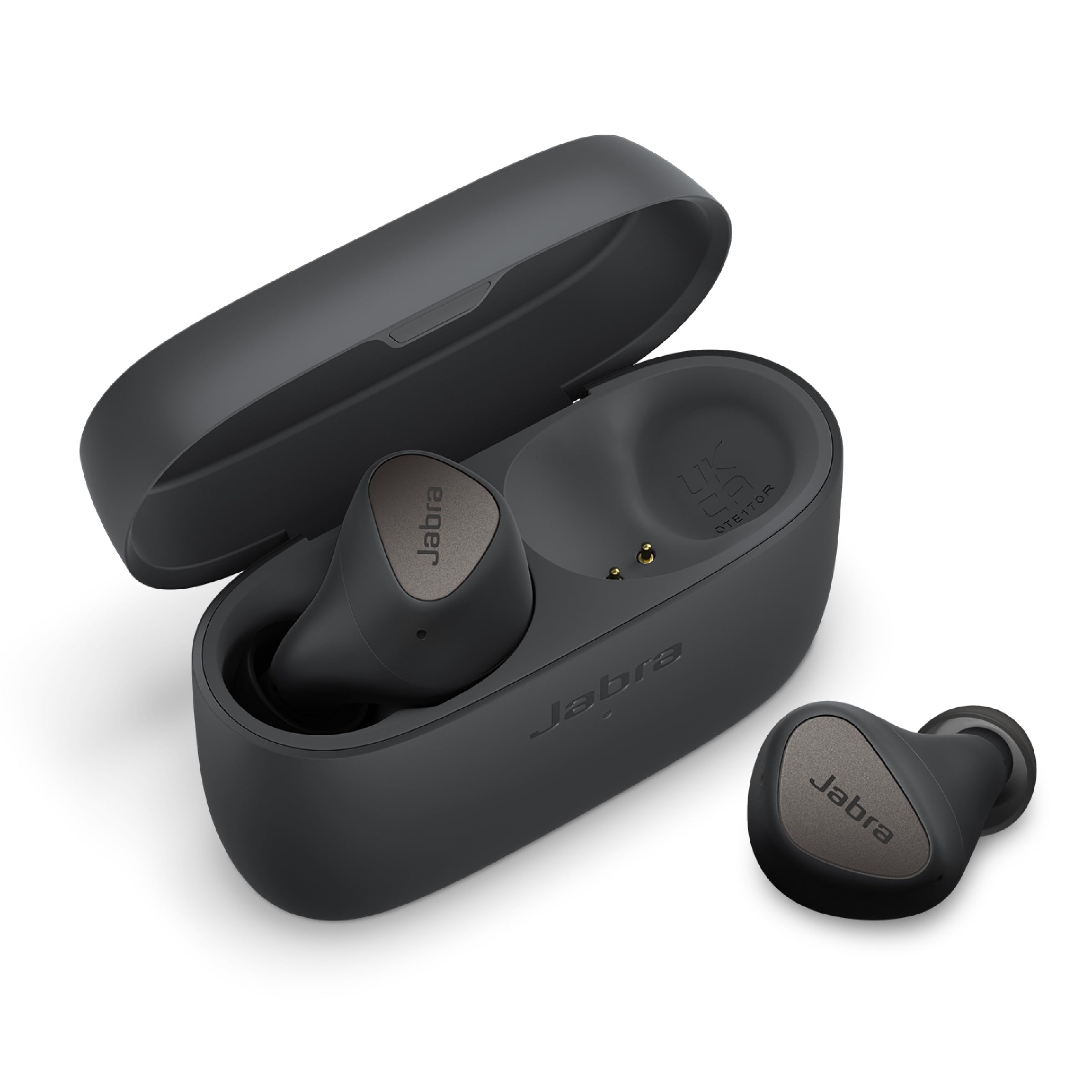 Photo 1 of Jabra Elite 4 True Wireless Earbuds - Active Noise Cancelling Headphones - Discreet & Comfortable Bluetooth Earphones, Laptop, iOS and Android Compatible - Dark Grey