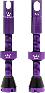 Peaty's x Chris King MK2 Tubeless Valves 42mm Violet 7075 Alloy