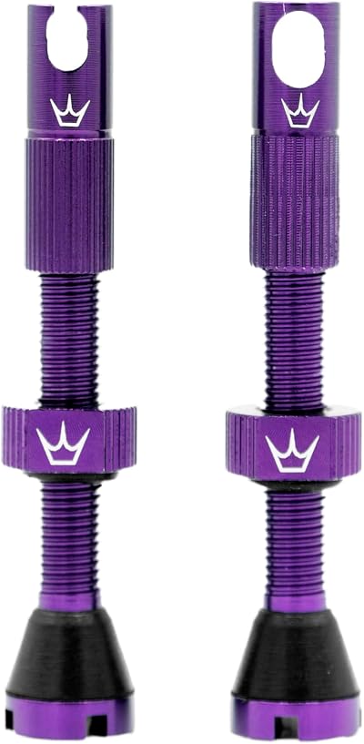 Peaty's x Chris King MK2 Tubeless Valves 42mm Violet 7075 Alloy